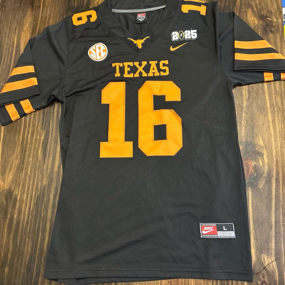 Nike Texas Longhorns Black & Burnt Orange Football Jersey